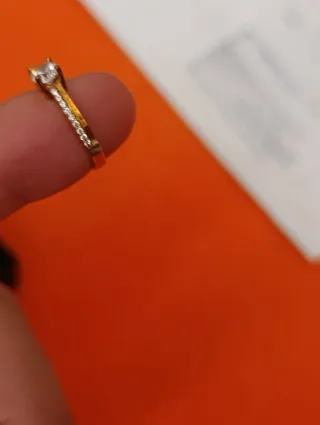 Anillo oro blanco piedras semipreciosas