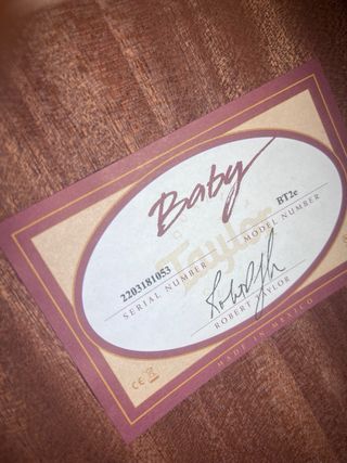 Taylor BT2e Baby Taylor Caoba Maciza + Funda