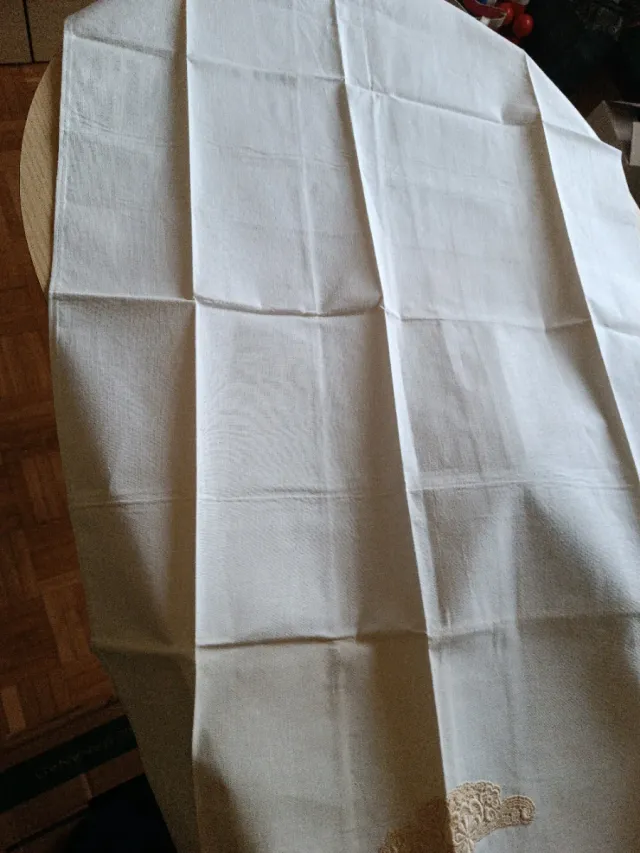 Asciugamano in cotone con pizzo