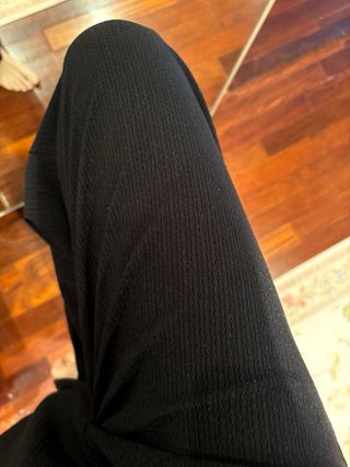 Pantalón recto negro Zara