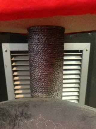 Trono de terciopelo para gatos