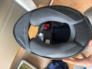 Casco Moto HJC Camuflaje Negro y Amarillo