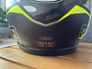 Casco Moto HJC Camuflaje Negro y Amarillo