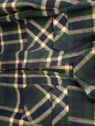 Sobrecamisa de franela a cuadros para niño/adolesc