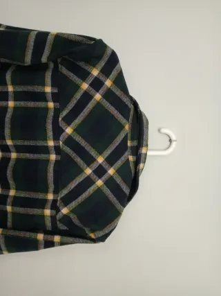 Sobrecamisa de franela a cuadros para niño/adolesc