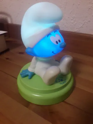 Lámpara Táctil Pitufo Azul y Verde