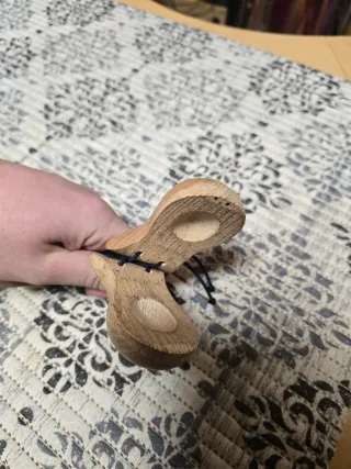 Coppia Nacchere Artigianali Legno