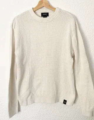 Jersey Pull and Bear Blanco Talla S