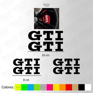 Pegatinas pinzas Golf GTI Volkswagen