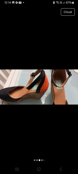 Scarpe Coco Canela 35 zeppa mai usate