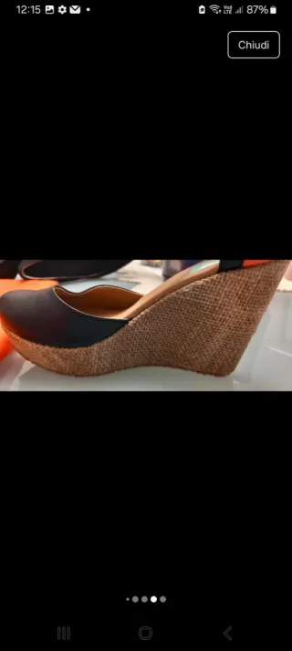 Scarpe Coco Canela 35 zeppa mai usate