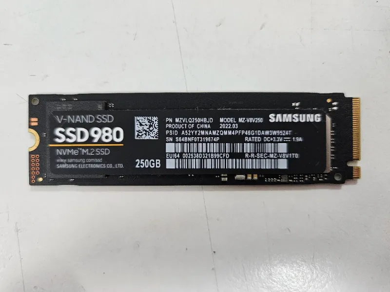 Samsung SSD 980 250GB NVMe M.2 afbeelding 2