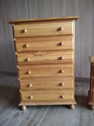 Cajonera de madera 6 cajones