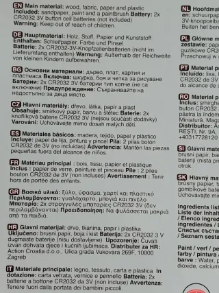 Kit Miniatura para montar tienda.  NUEVO SIN ABRIR