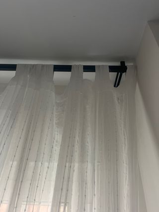 Barra cortinas extensible 120-210 cm negra ikea
