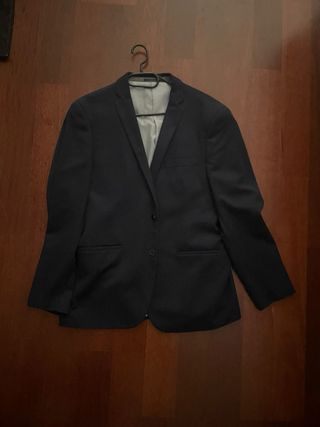 Americana azul para el día a día.