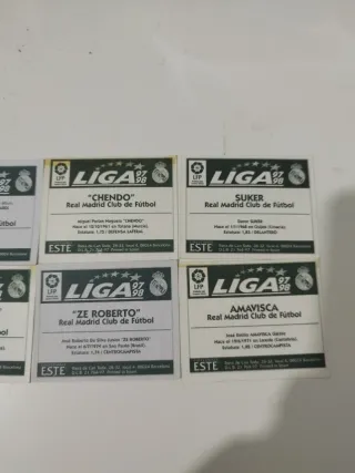 Cromos Real Madrid Ediciones Este 97-98