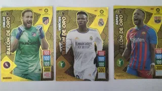 Cromos Panini Balón de Oro Oblak Vinicius Depay