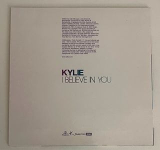 Kylie Minogue I Believe In You CD Promo