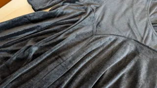 Vestido Terciopelo Negro Talla L