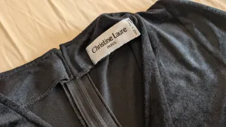 Vestido Terciopelo Negro Talla L