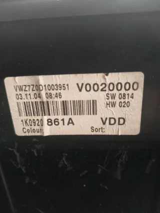 Cuadro instrumentos VW Golf V Plus 1.6 Gas