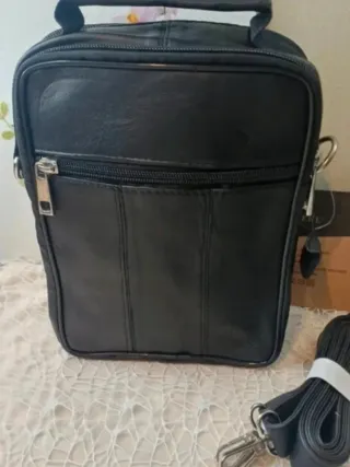 Bolso Piel Bandolera Hombre Cremallera