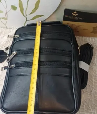 Bolso Piel Bandolera Hombre Cremallera