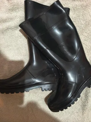 Botas de agua negras talla 38