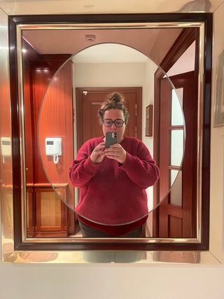 Espejo recibidor madera y metal