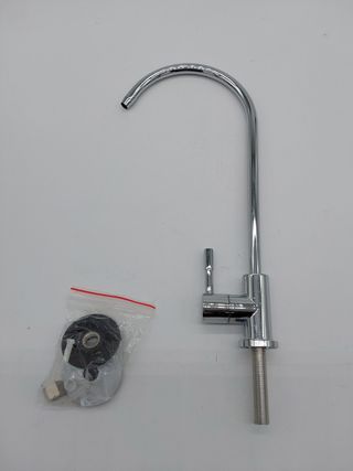 Nikou Grifo - Grifo de fregadero de cocina de acero inoxidable de 1/4 '' Grifo de cromo de ósmosis inversa RO Filtro de agua pot
