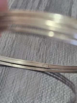 Bracciale in argento multistrato