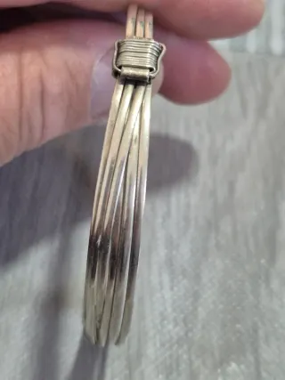 Bracciale in argento multistrato