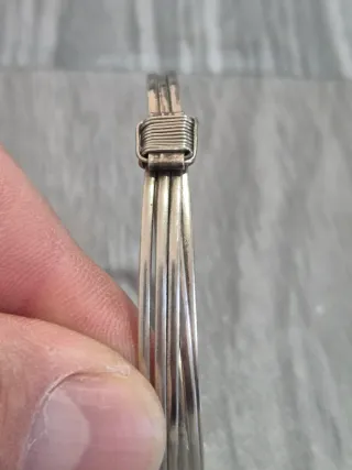 Bracciale in argento multistrato