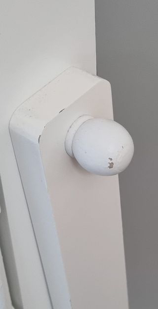 Armario joyero de pie blanco