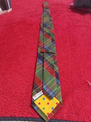 Corbata Ascot Tartán Multicolor