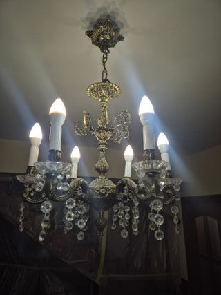 Lámpara Vintage 4 y 6 Brazos