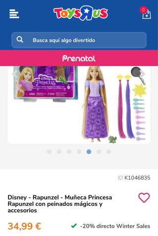 Muñeca Rapunzel Disney Princess