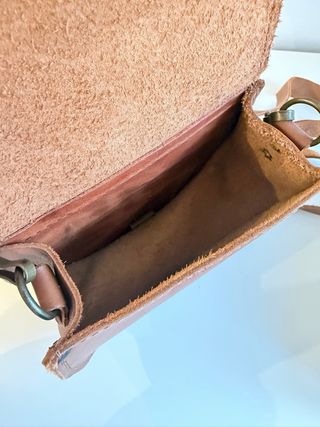 Mini bandolera cuero genuino Made in Greece