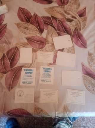 Cromos de fútbol antiguos