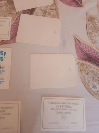 Cromos de fútbol antiguos