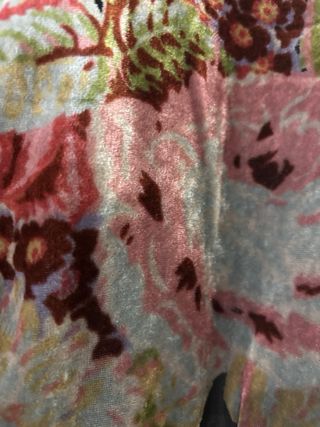 Vestido Zara Terciopelo Estampado Talla XS