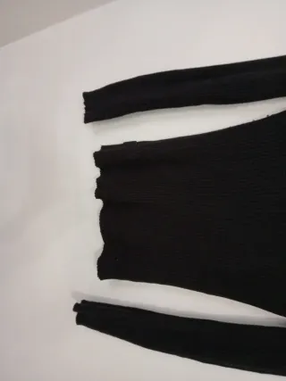 Jersey Calvin Klein cuello polo pico negro M