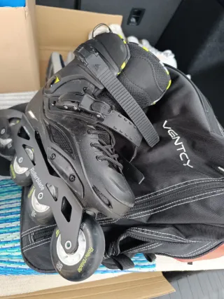 Patines en línea Rollerblade y casco