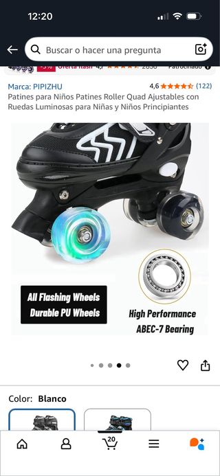 Patines Roller Quad Niños Ajustables