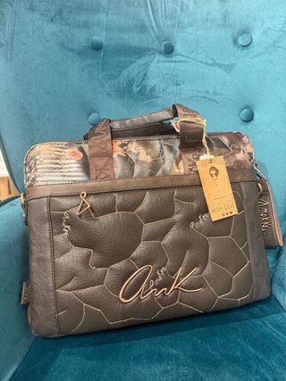 Bolso Porta Documentos Anekke Marrón Multicolor