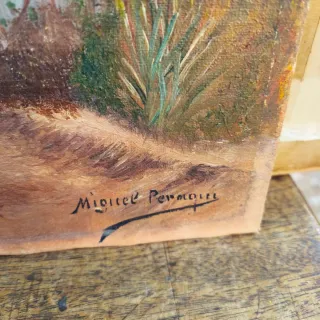 2 Cuadros Pintura Antigua Madera S. XVIII