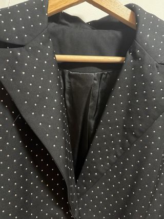 Conjunto pantalones y blazer diamantitos