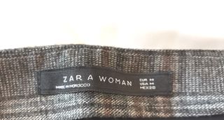 Falda Zara cuadros invierno