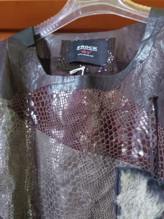 Blusa/vestito pelle vintage anni '80